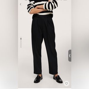 Mango suit pant in black